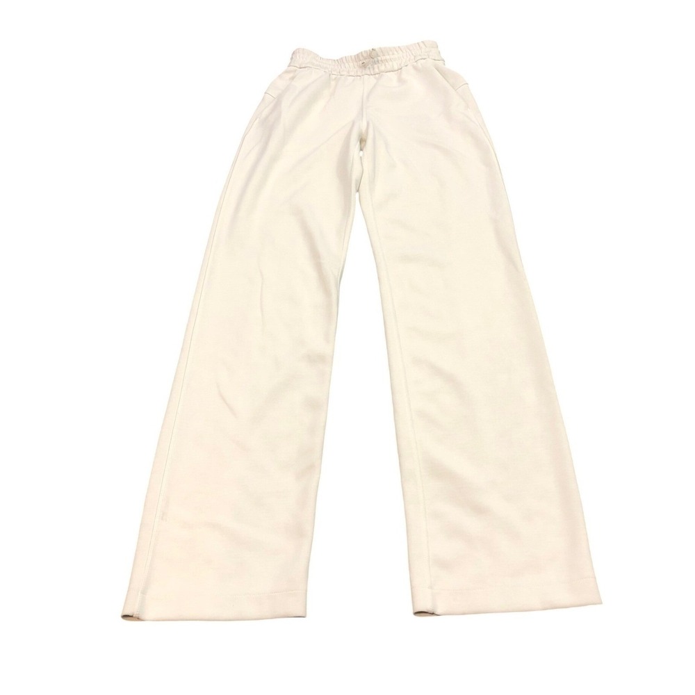 Lululemon Softstreme High-Rise Pant Women 0 Light Ivory Bone Wide Leg LW5EGTS